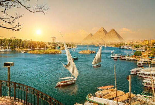Welcome to Egy Travel Lux – Explore Egypt in Style 48 istockphoto 1776072622 612x612 1 River Nile and boats at sunset in Aswan and pyramids