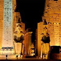 luxor temple by night luxor temple by night
