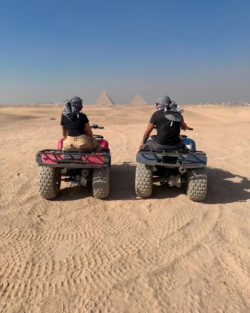 Quad bike at Giza Pyramids & Egyptian Museum and Felucca ride from Alexandria port