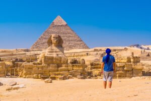 Pyramids and the sphinx