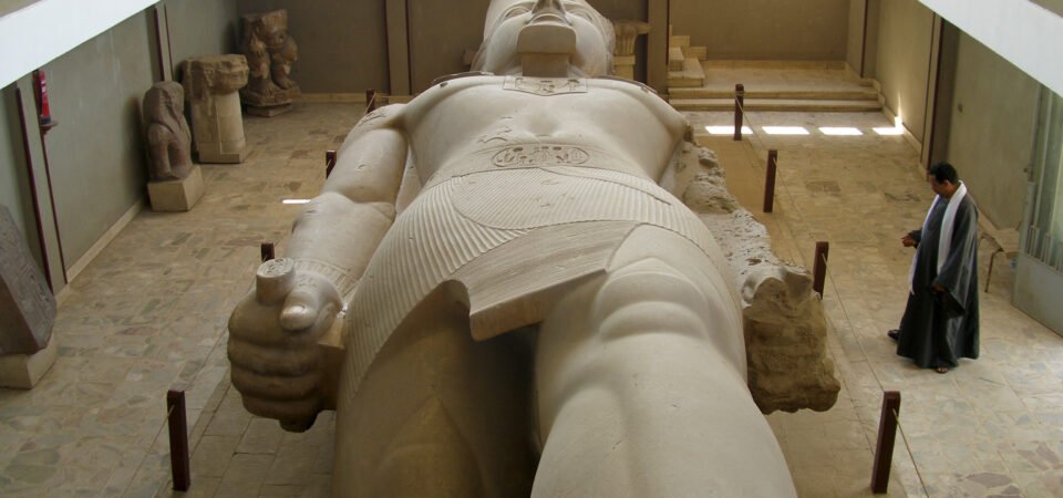 colossal of ramses II at the memphis museum