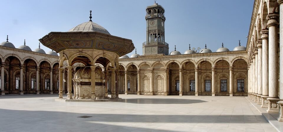 the inside of Mohamed Ali mosque