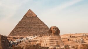Khafre Pyramid and the sphinx