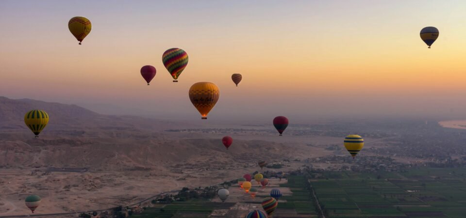 hot air balloon ride over Luxor