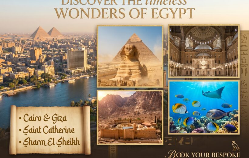 Egypt spiritual tours to Cairo, Saint Catherine & Sharm El Sheikh 2026
