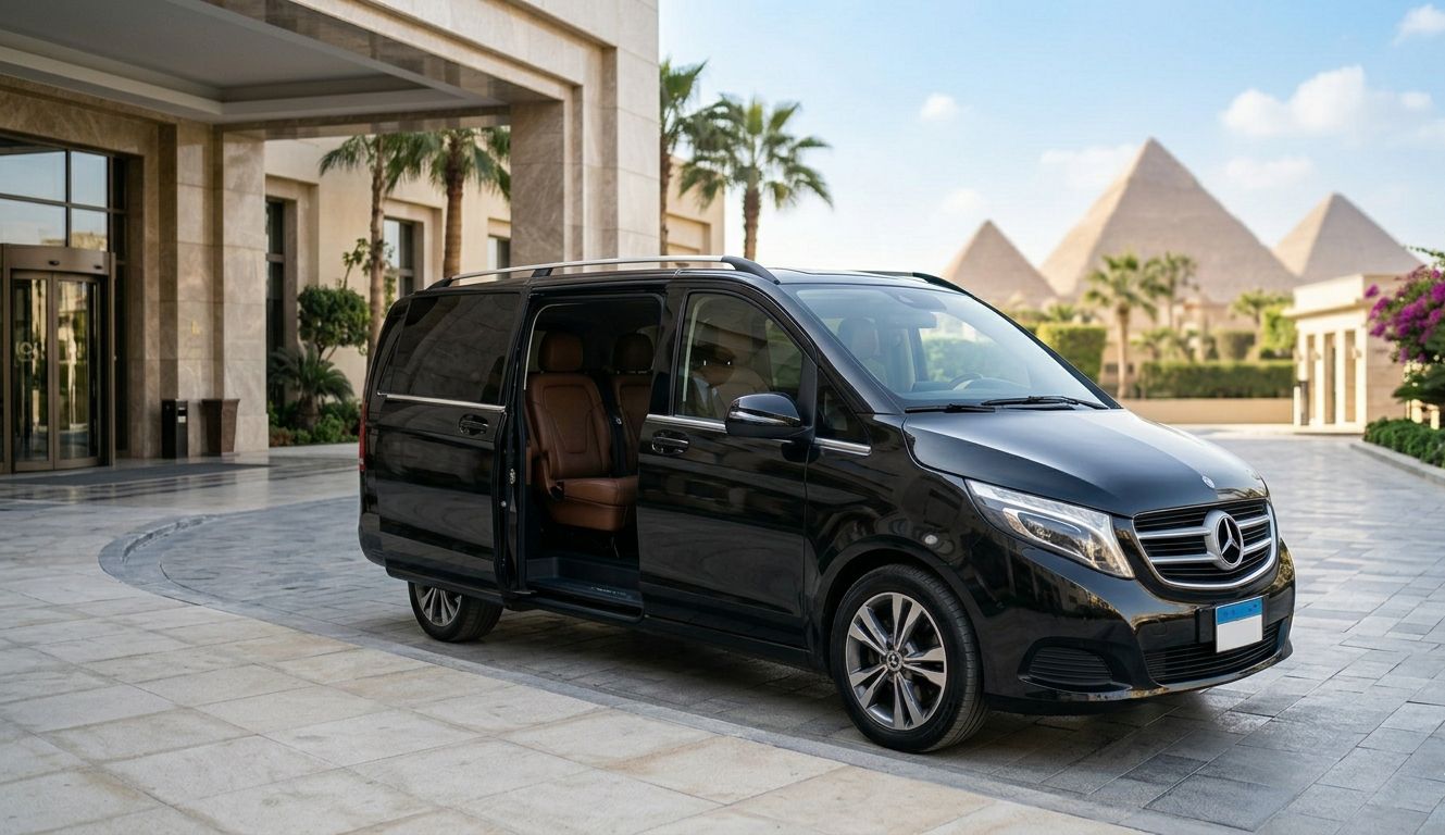 Luxury car rental with driver in Egypt
