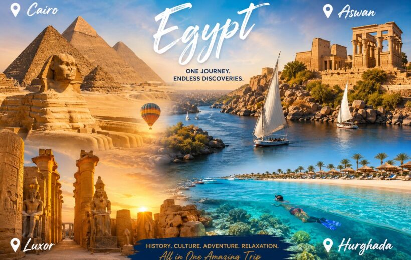 Best of Egypt Tour – 8 Days with Nile Cruise & Domestic Flights | Cairo, Alexandria, Aswan, Nile Cruise & Luxor