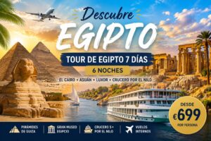 Tour de Egipto 7 Días con Crucero por el Nilo y Vuelos Internos | Desde €977