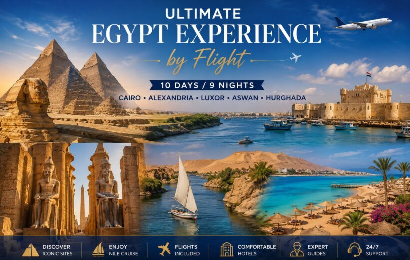 Ultimate 10-Day Egypt Tour with Flights | Cairo, Alexandria, Luxor, Aswan & Hurghada — From $1,490