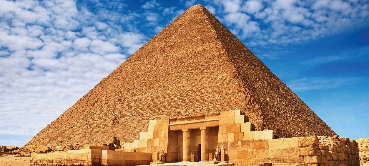 The Great Pyramid of Khufu at Giza Plateau