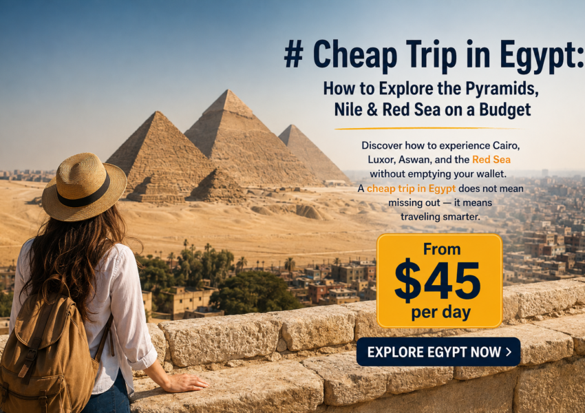 Cheap Trip in Egypt Explore the Pyramids, Nile & Red Sea on a Budget