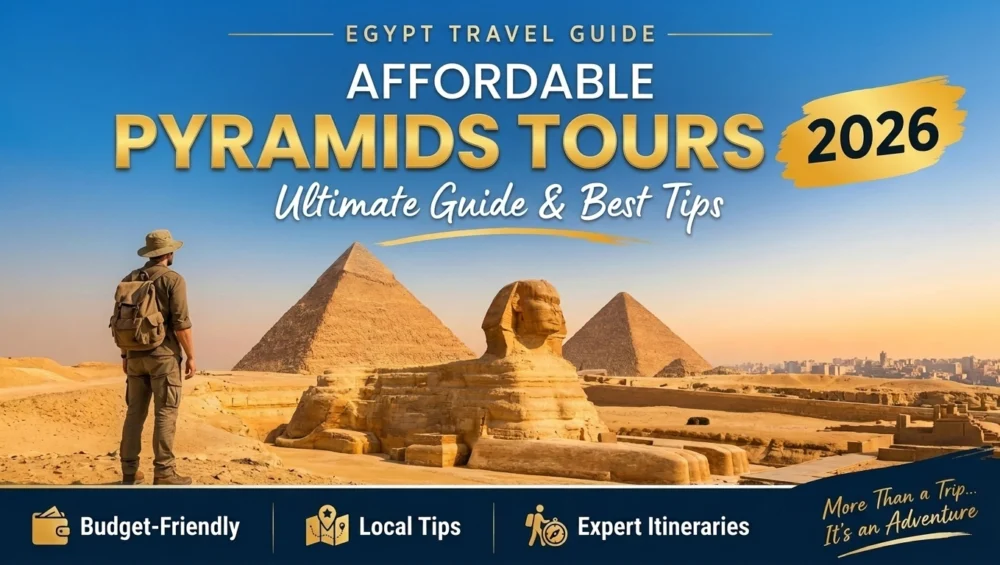 Affordable pyramids tours at the Giza Plateau in Cairo, Egypt