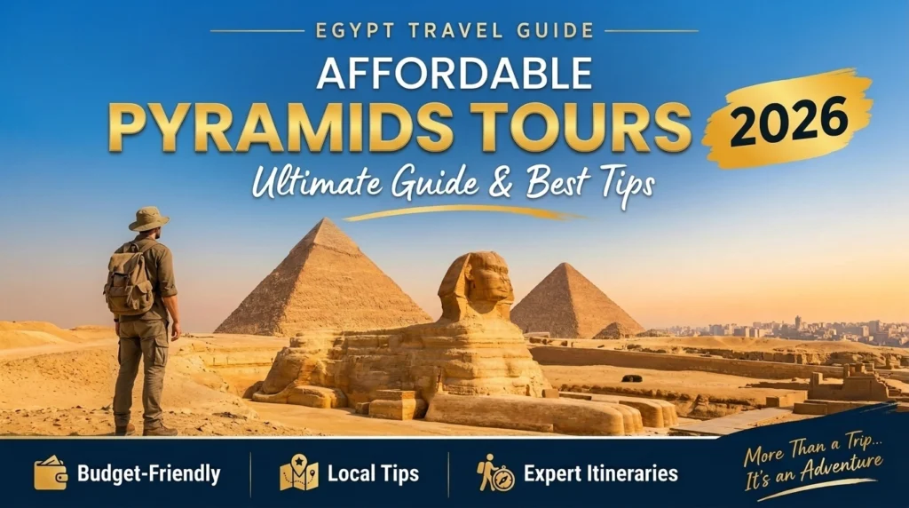 Affordable pyramids tours at the Giza Plateau in Cairo, Egypt