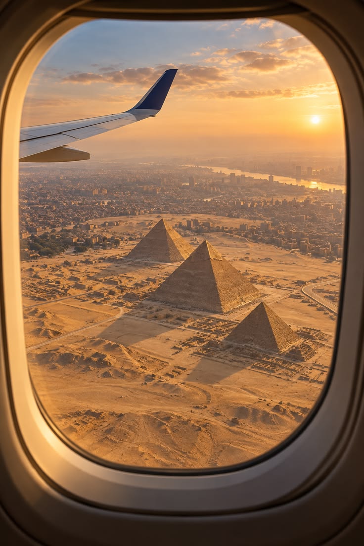 Private Egypt Tours exploring the Great Pyramids of Giza at sunrise